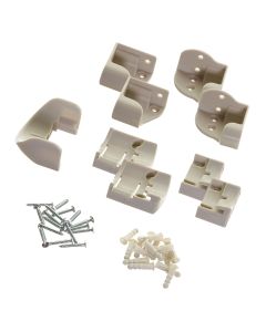 Replacement Mounting Hardware for Retractable Gate - White