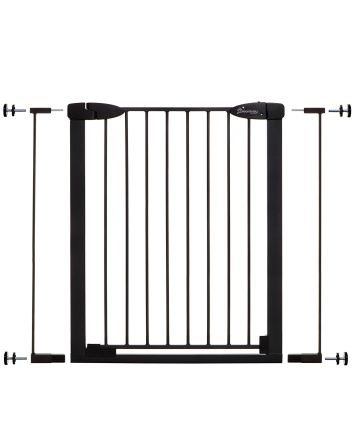 Boston Xtra-Tall Auto-Close Gate with Extensions - Black